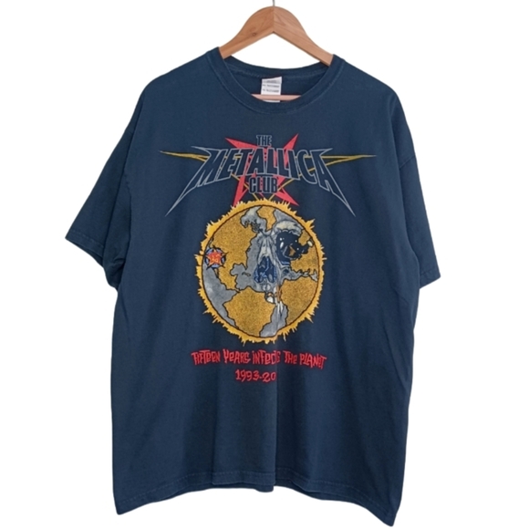 Vintage Other - Vintage Metallica Club Infecting The Planet 1993-2008 Rock Metal Sz XL T-Shirt